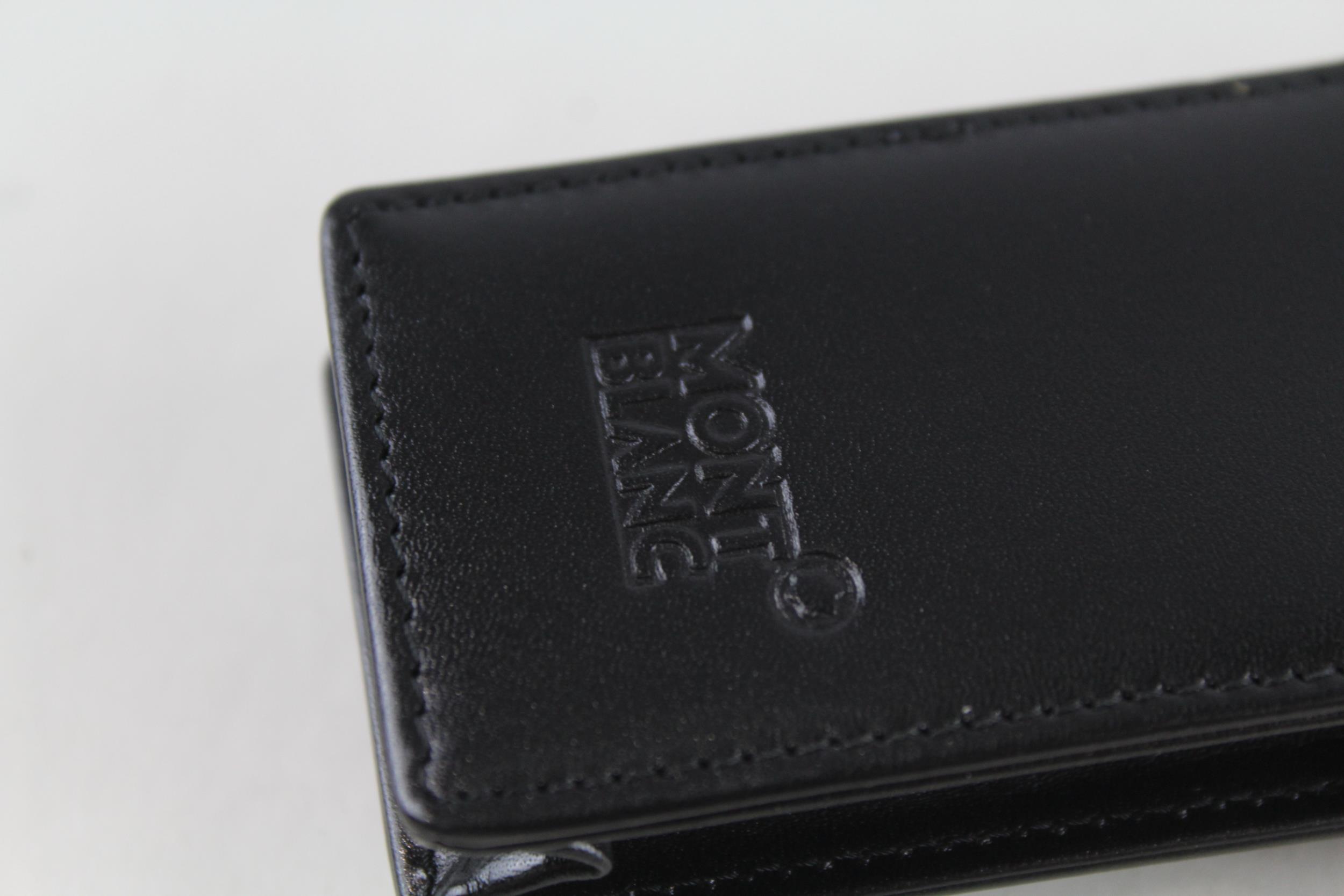MONTBLANC Meisterstuck Black Leather 2 Compartment Pen Pouch - Dimensions - 4.5cm(w) x 17cm(h) In - Image 5 of 5