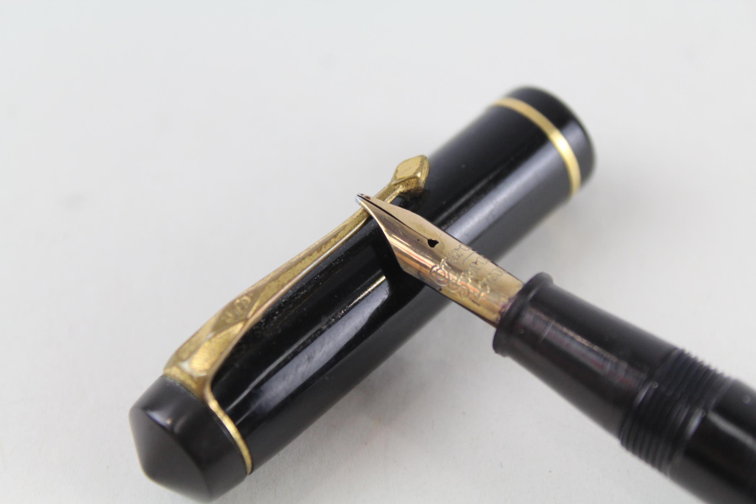 Vintage CONWAY STEWART No.286 Black Cased Fountain Pen w/ 14ct Gold Nib WRITING - Dip Tested & - Image 2 of 4