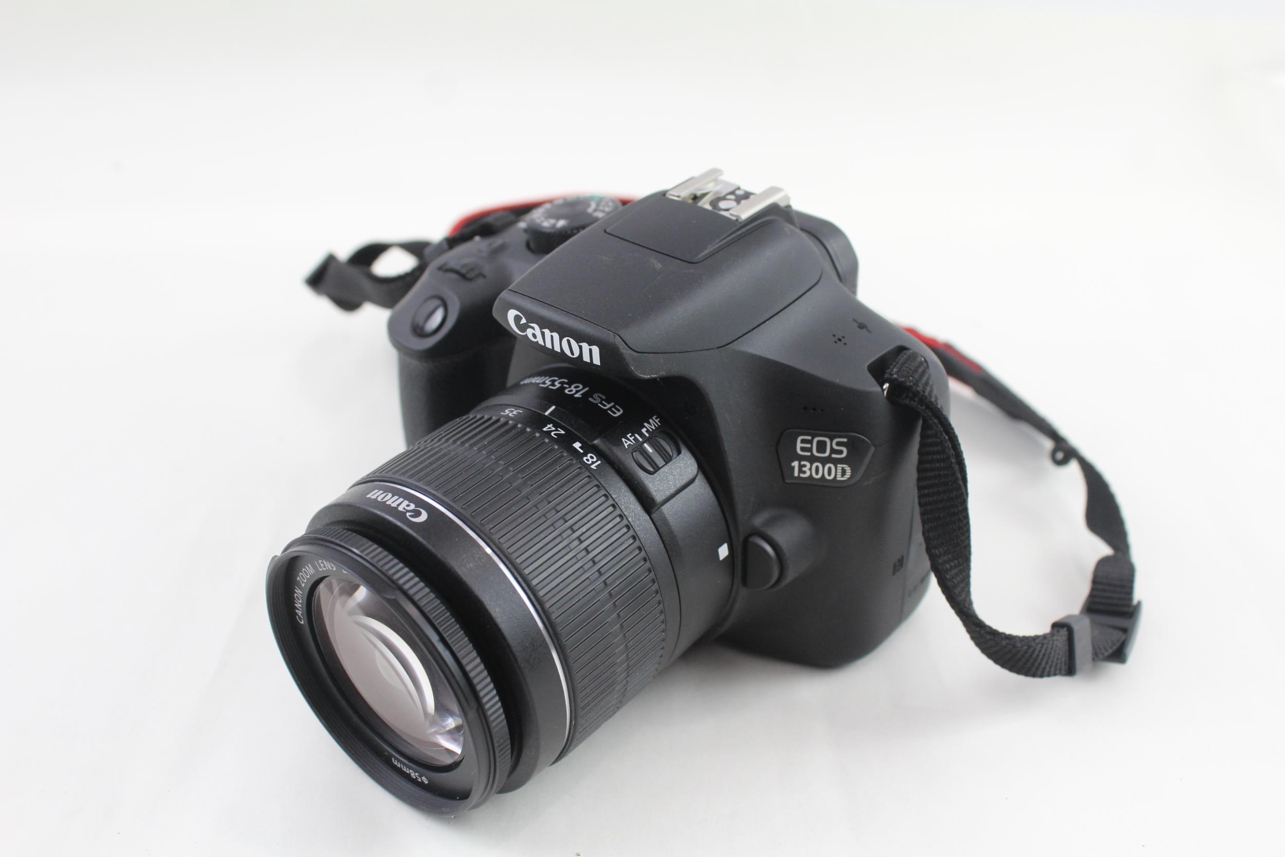 Canon EOS 1300D DSLR Digital Camera Working w/ Canon EF-S 18-55mm F/3.5-5.6 III - Canon EOS 1300D - Image 3 of 6