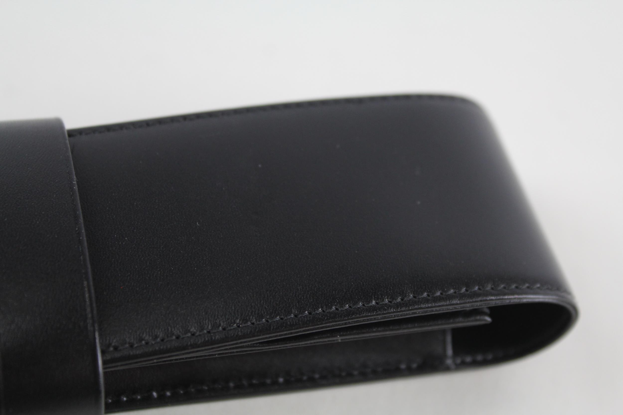 MONTBLANC Meisterstuck Black Leather 2 Compartment Pen Pouch - Dimensions - 4.5cm(w) x 17cm(h) In - Image 3 of 5
