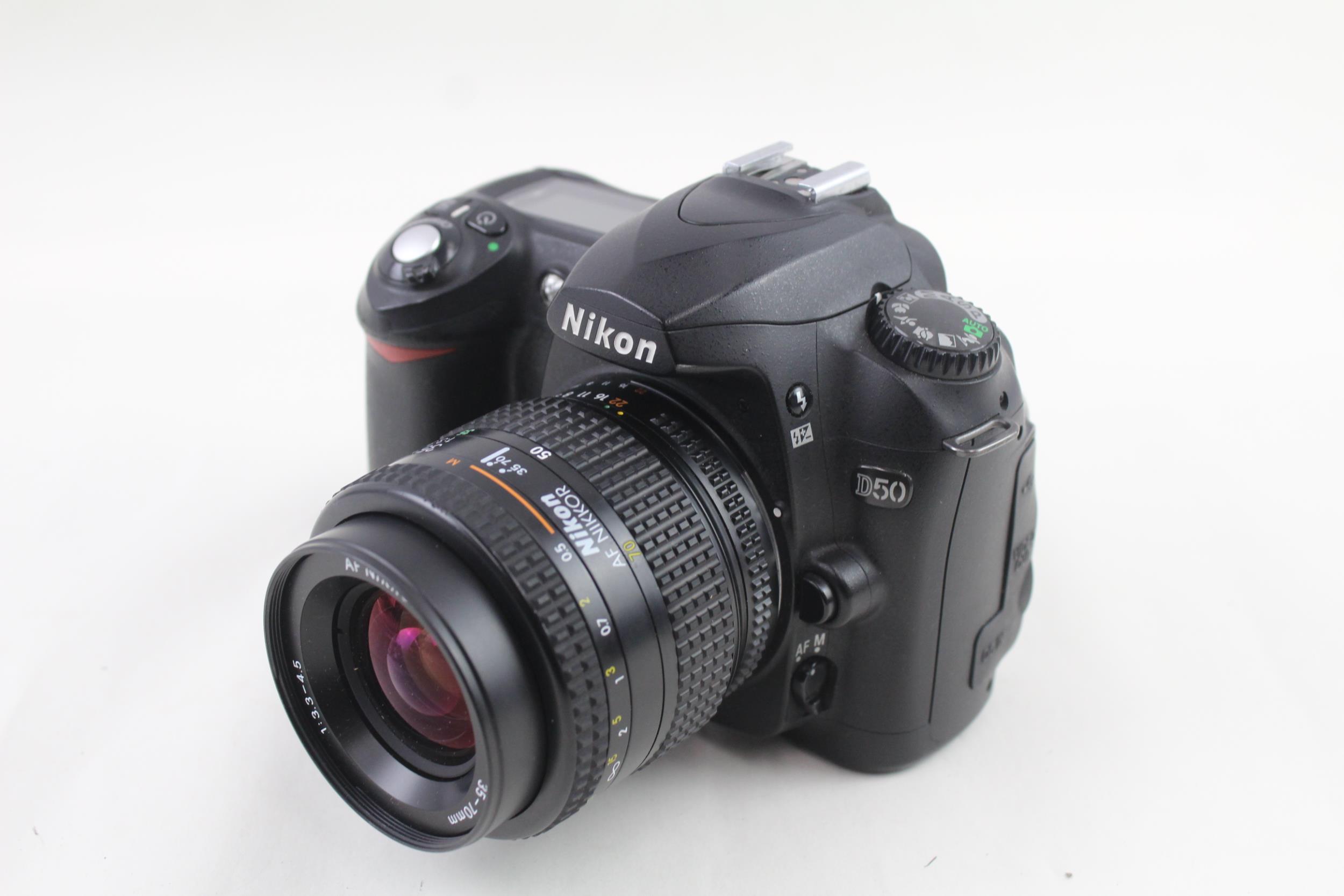 Nikon D50 DSLR Digital Camera Working w/ Nikon AF Nikkor 35-70mm F/3.3-4.5 - Nikon D50 DSLR - Image 4 of 7