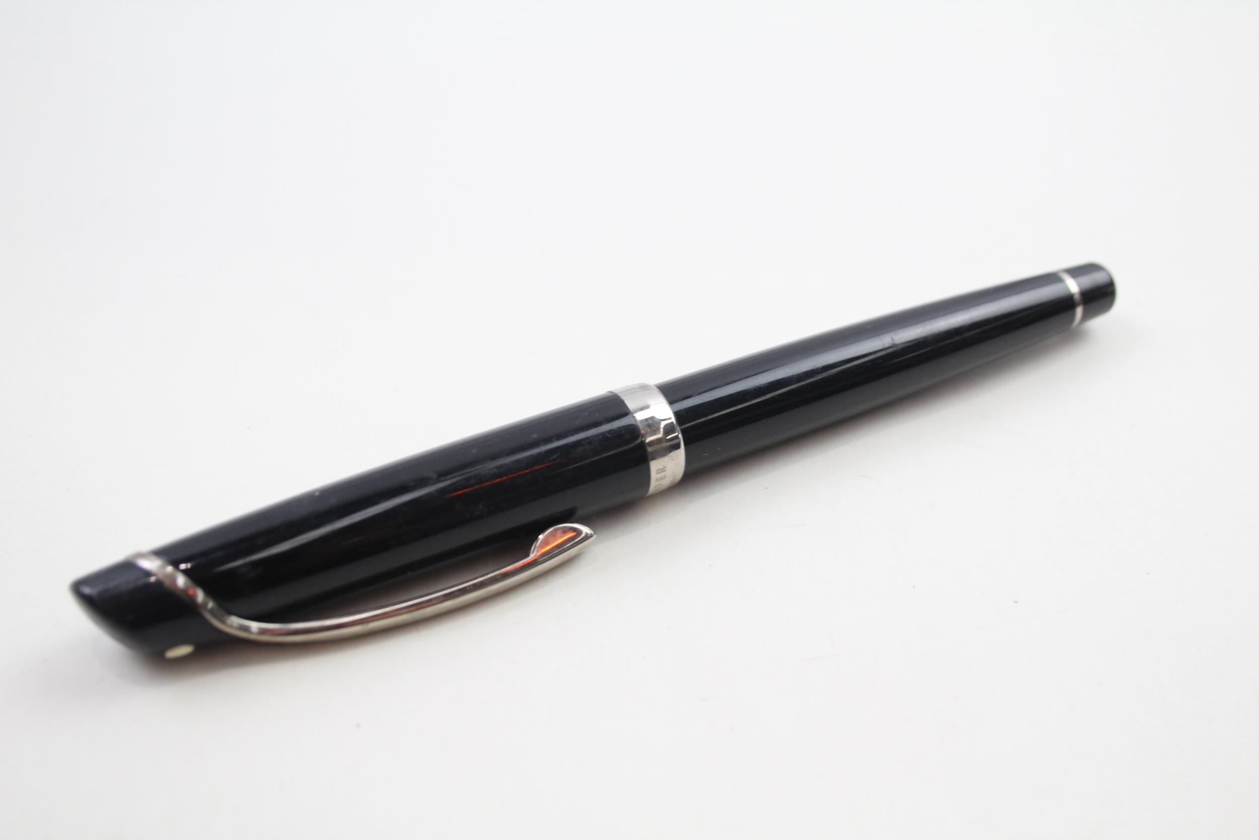 SHEAFFER Imperial Black Cased Fountain Pen w/ 14ct White Gold Nib WRITING - Dip Tested & WRITING - Image 7 of 7