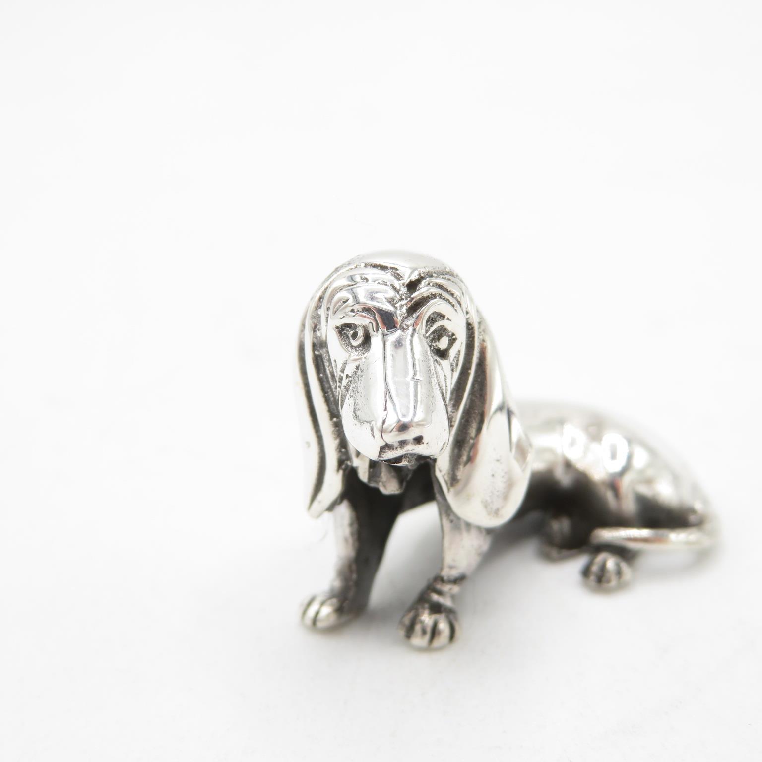 HM 925 Sterling Silver Dachshund Sausage Dog in excellent condition (15g) 40mm long - Image 2 of 5