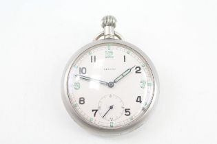 Men's Record GSTP WW2 POCKET WATCH Hand-Wind WORKING - Men's Record GSTP WW2 Military Issues