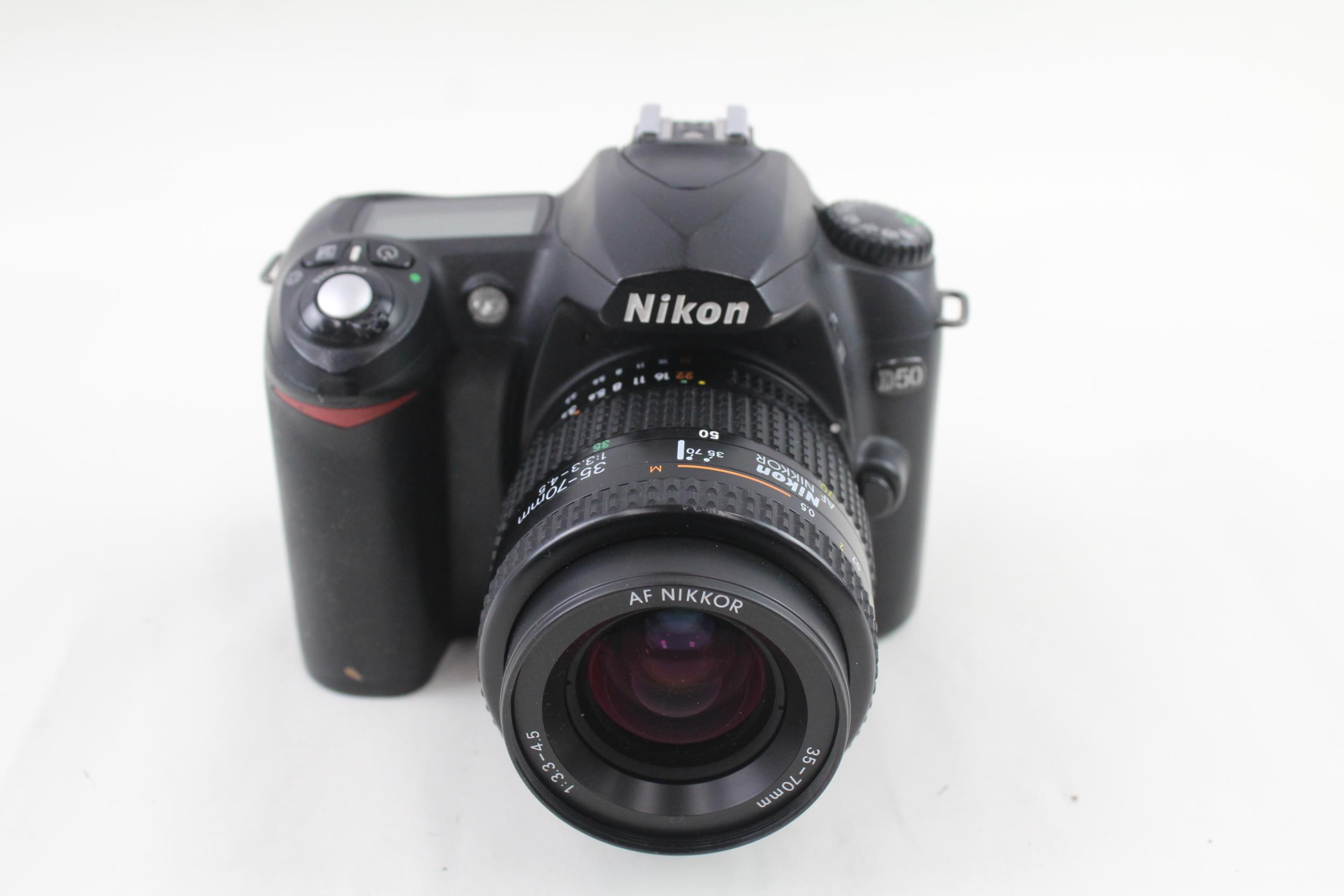 Nikon D50 DSLR Digital Camera Working w/ Nikon AF Nikkor 35-70mm F/3.3-4.5 - Nikon D50 DSLR - Image 2 of 7