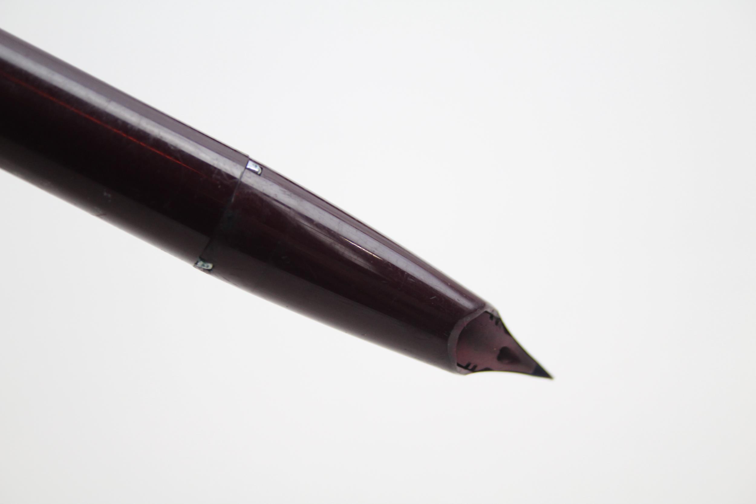 Vintage SHEAFFERF PFM Pen For Men Burgundy Fountain Pen w/ 14ct Nib WRITING - Dip Tested & WRITING - Image 5 of 7