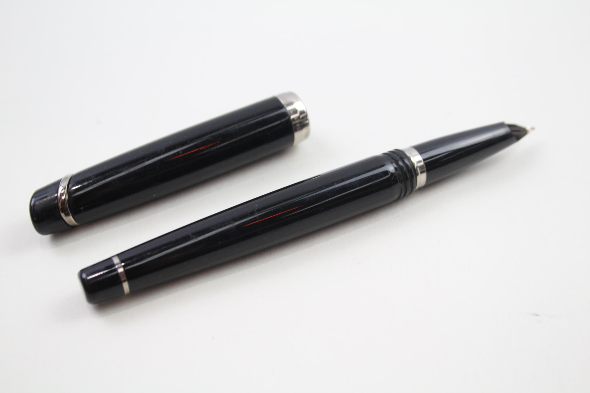 SHEAFFER Imperial Black Cased Fountain Pen w/ 14ct White Gold Nib WRITING - Dip Tested & WRITING - Image 6 of 7