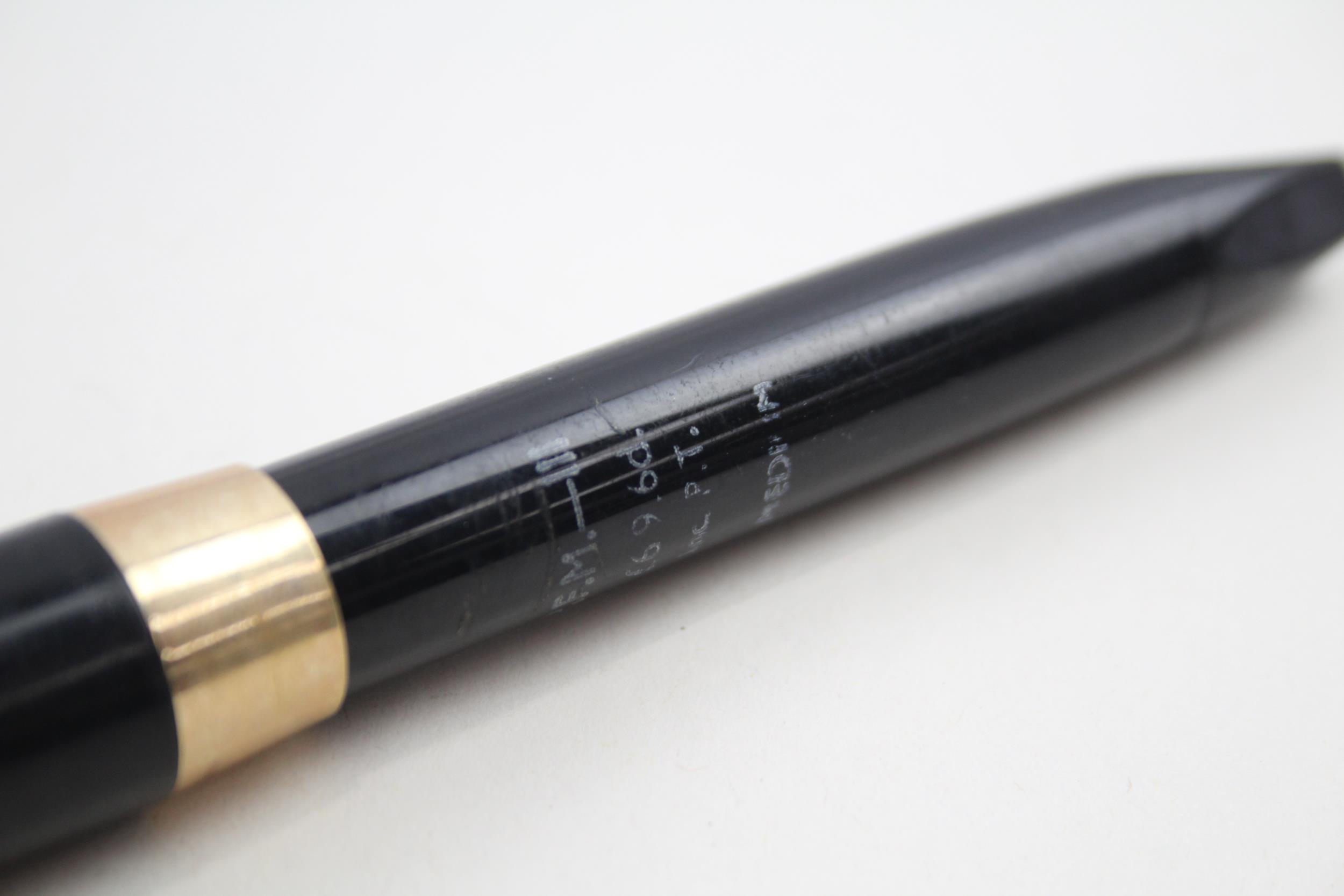 Chalk Marked SHEAFFERF PFM Pen For Men Black Fountain Pen 14ct Nib WRITING - Dip Tested & WRITING In - Image 8 of 9