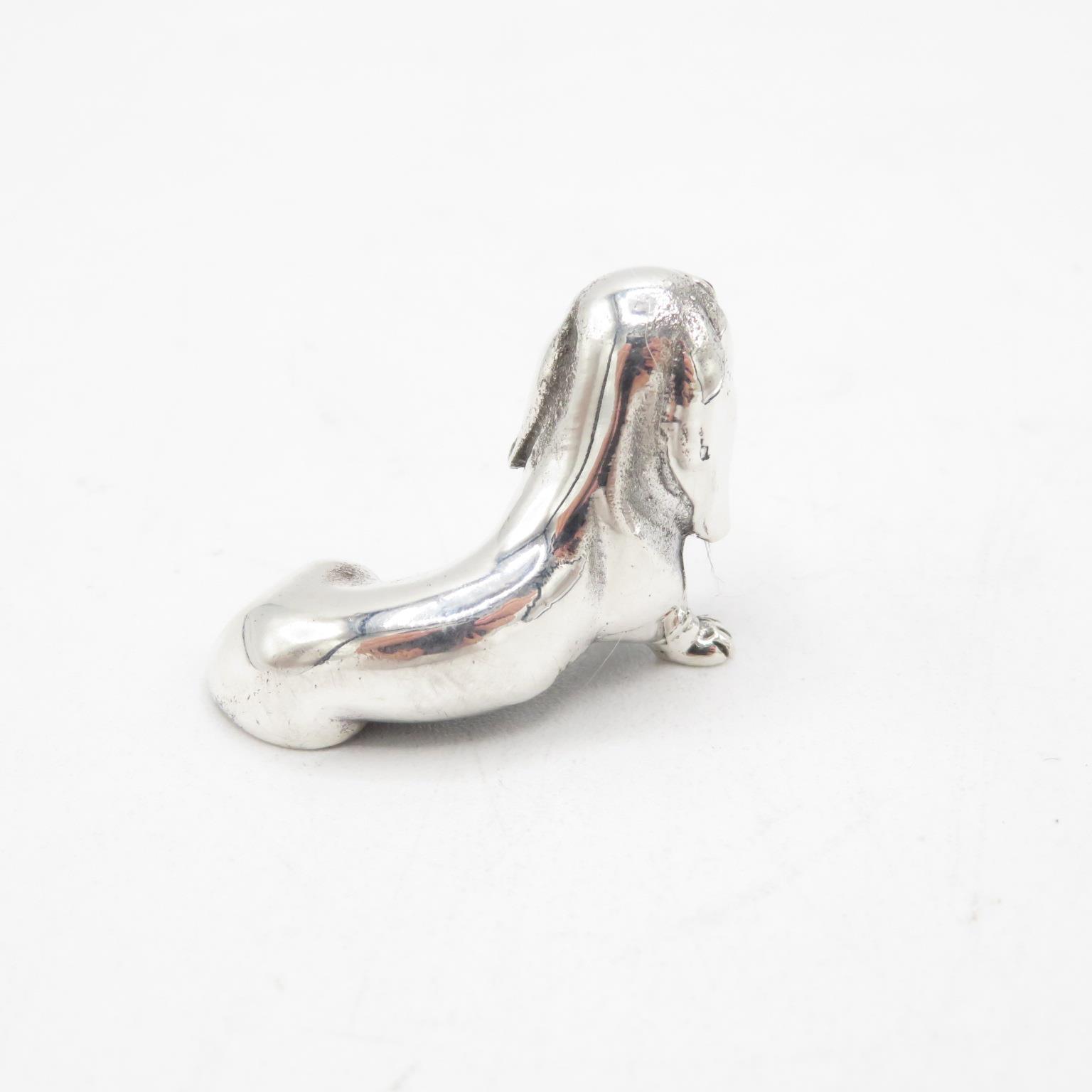 HM 925 Sterling Silver Dachshund Sausage Dog in excellent condition (15g) 40mm long - Image 4 of 5