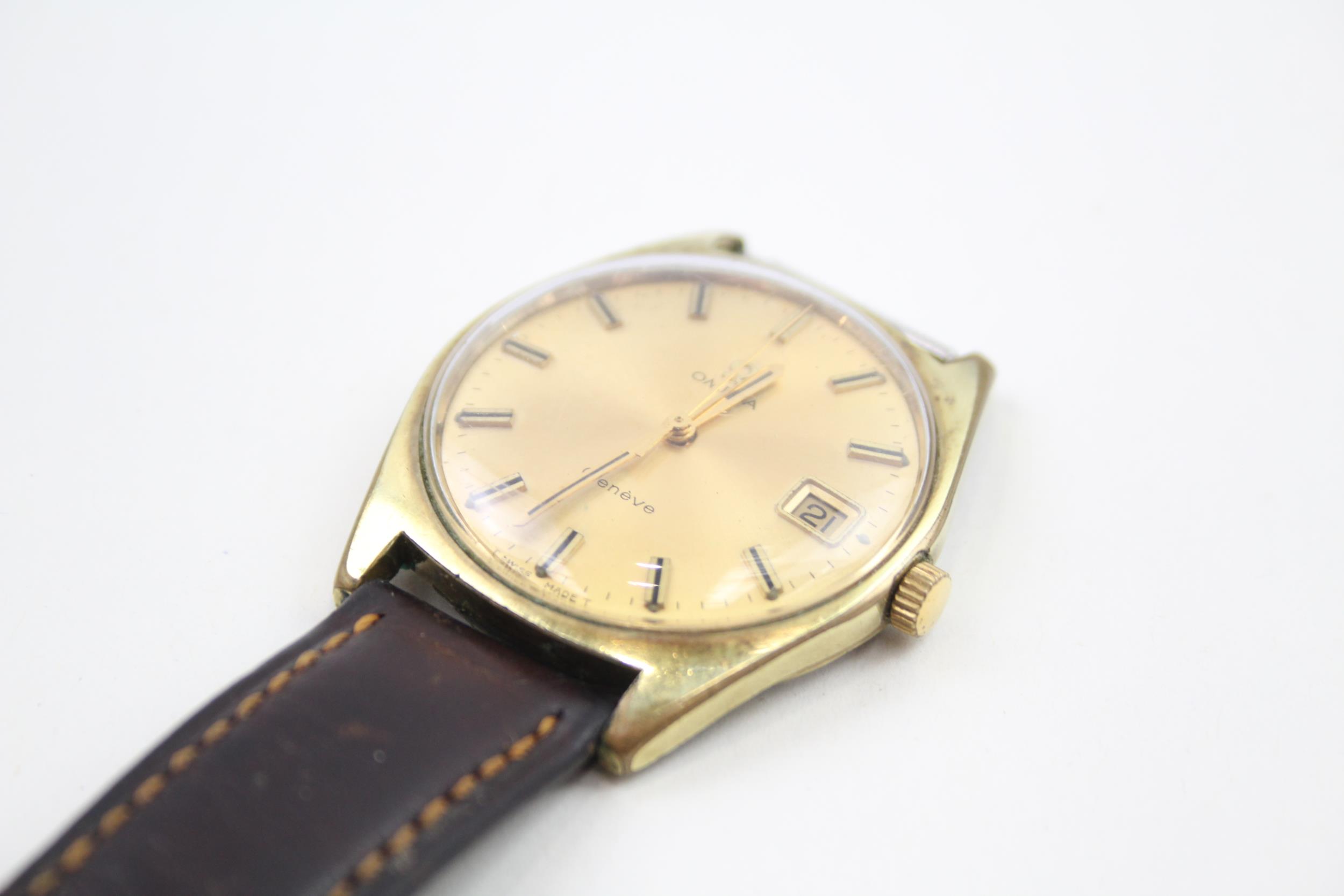 Omega Geneve Gold Tone WRISTWATCH Hand-Wind WORKING - Omega Geneve Gold Tone WRISTWATCH Movement - - Image 3 of 6