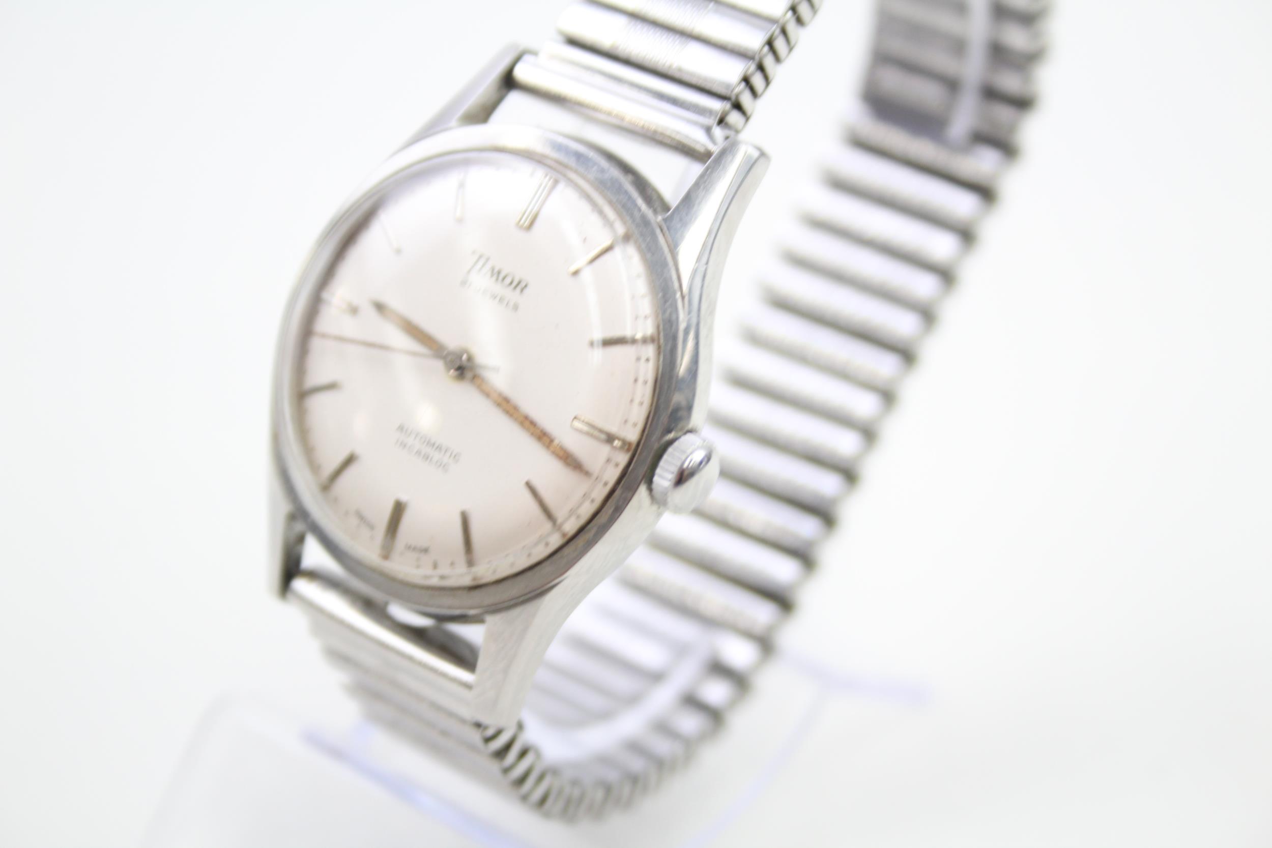 Timor Vintage Stainless Steel WRISTWATCH Automatic WORKING - Timor Vintage Stainless Steel - Image 3 of 6