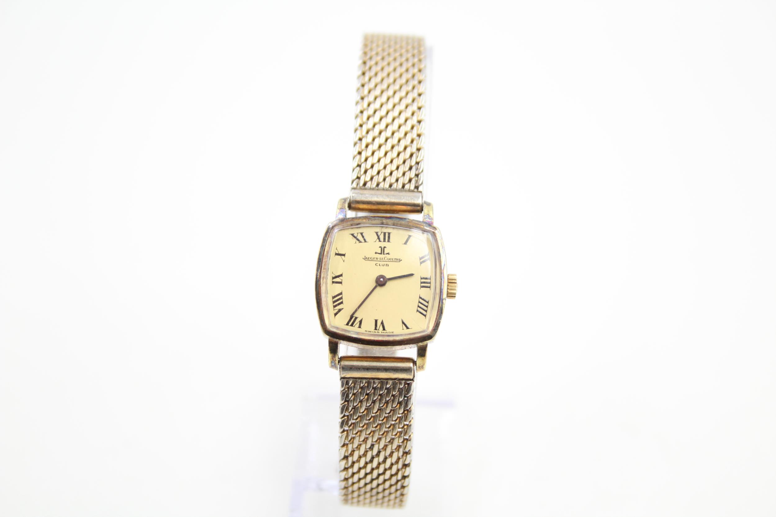 Jaeger Le-Coultre Club Gold Tone WRISTWATCH Hand-Wind WORKING - Women's Jager Le-Coultre Gold Tone