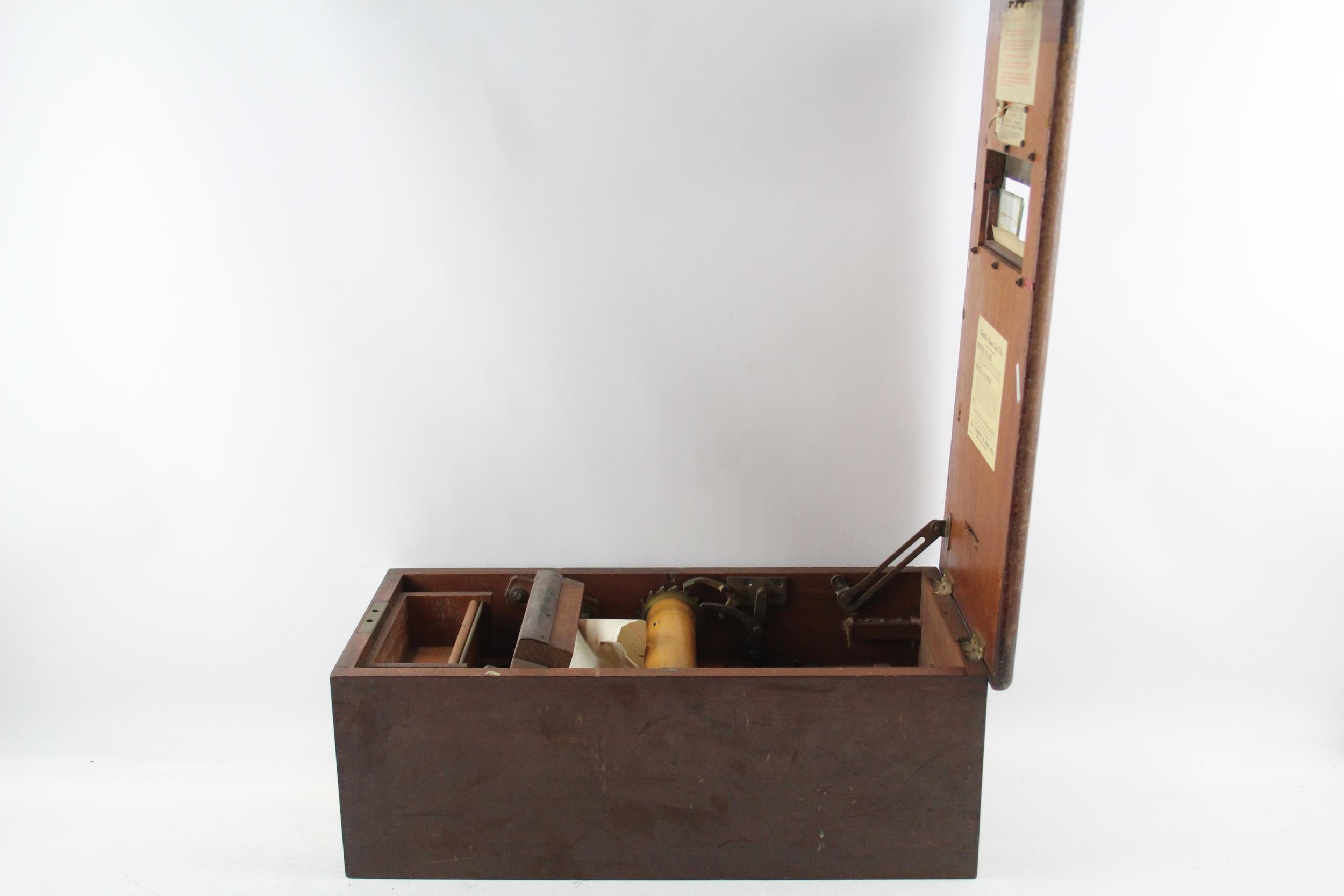 Antique Mahogany Cash Till Box By Gledhill & Sons Ltd. W/ Brass Elements - Approx Dimensions: