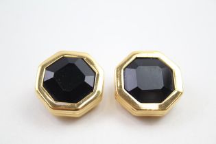 A pair of vintage clip on earrings by Daniel Swarovski (g)