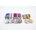WW1 ERII Family Medal Groups - WW1 ERII Family Medal Groups Inc. WW1 Pair Named 33210 Pte G.