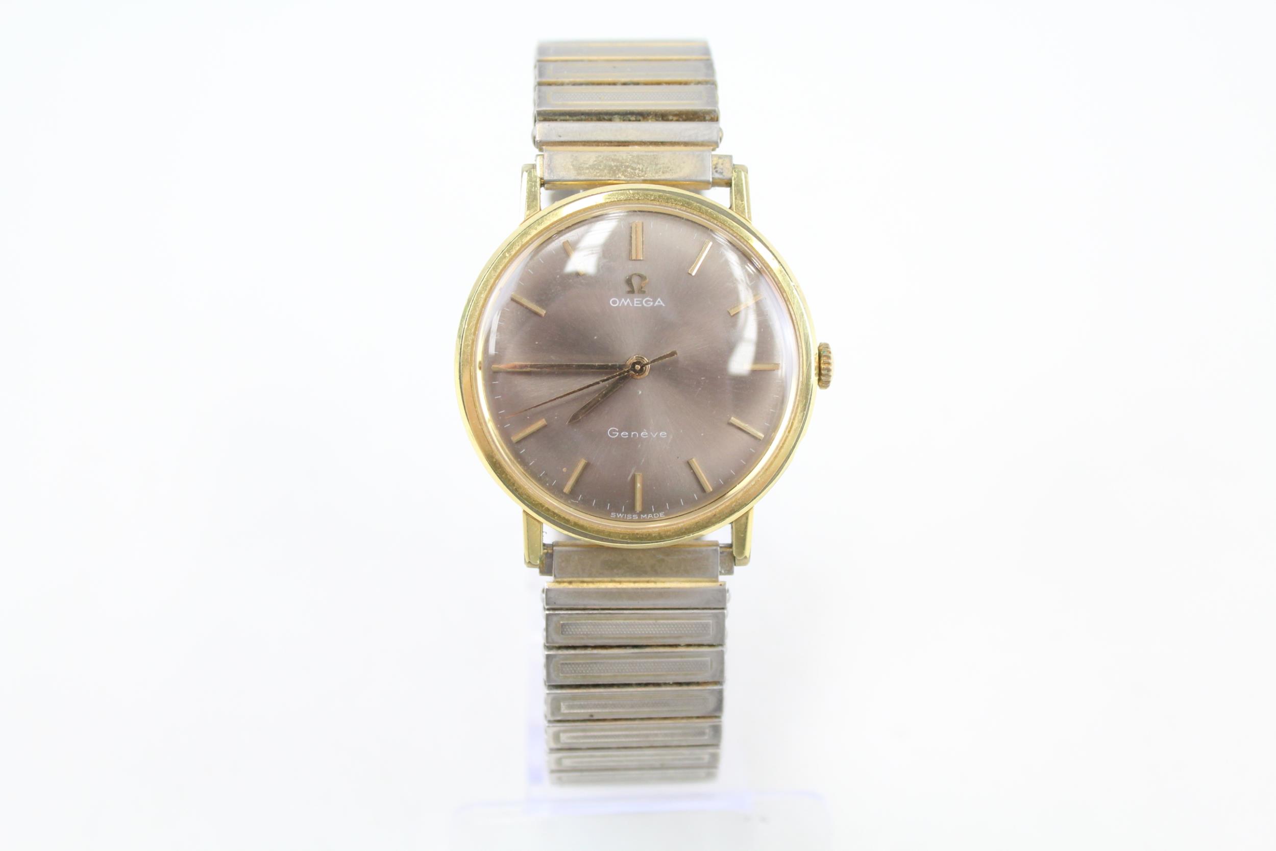 Omega Geneve Gold Tone WRISTWATCH Hand-Wind WORKING - Omega Geneve Gold Tone WRISTWATCH Movement -