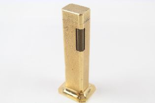 Vintage DUNHILL 'Tall Boy' Gold Plated Table Cigarette Lighter Made In England - UNTESTED In