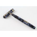 Vintage CONWAY STEWART No.55 Navy Cased Fountain Pen w/ 14ct Gold Nib WRITING - Dip Tested & WRITING