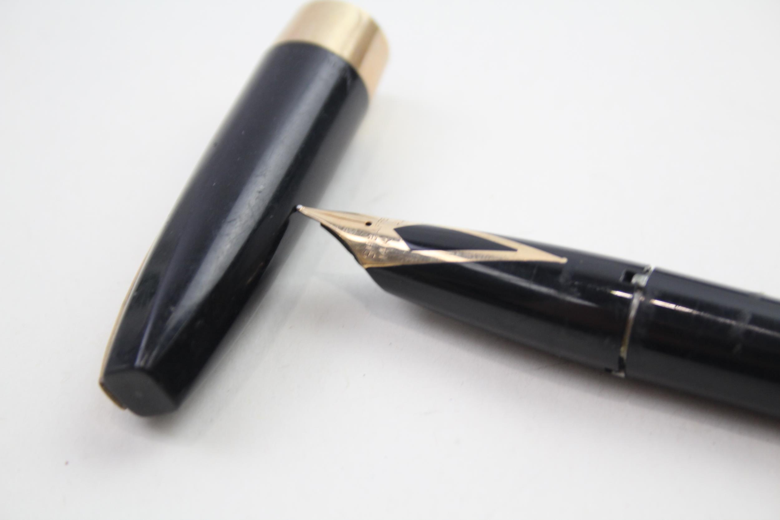 Chalk Marked SHEAFFERF PFM Pen For Men Black Fountain Pen 14ct Nib WRITING - Dip Tested & WRITING In - Image 2 of 9