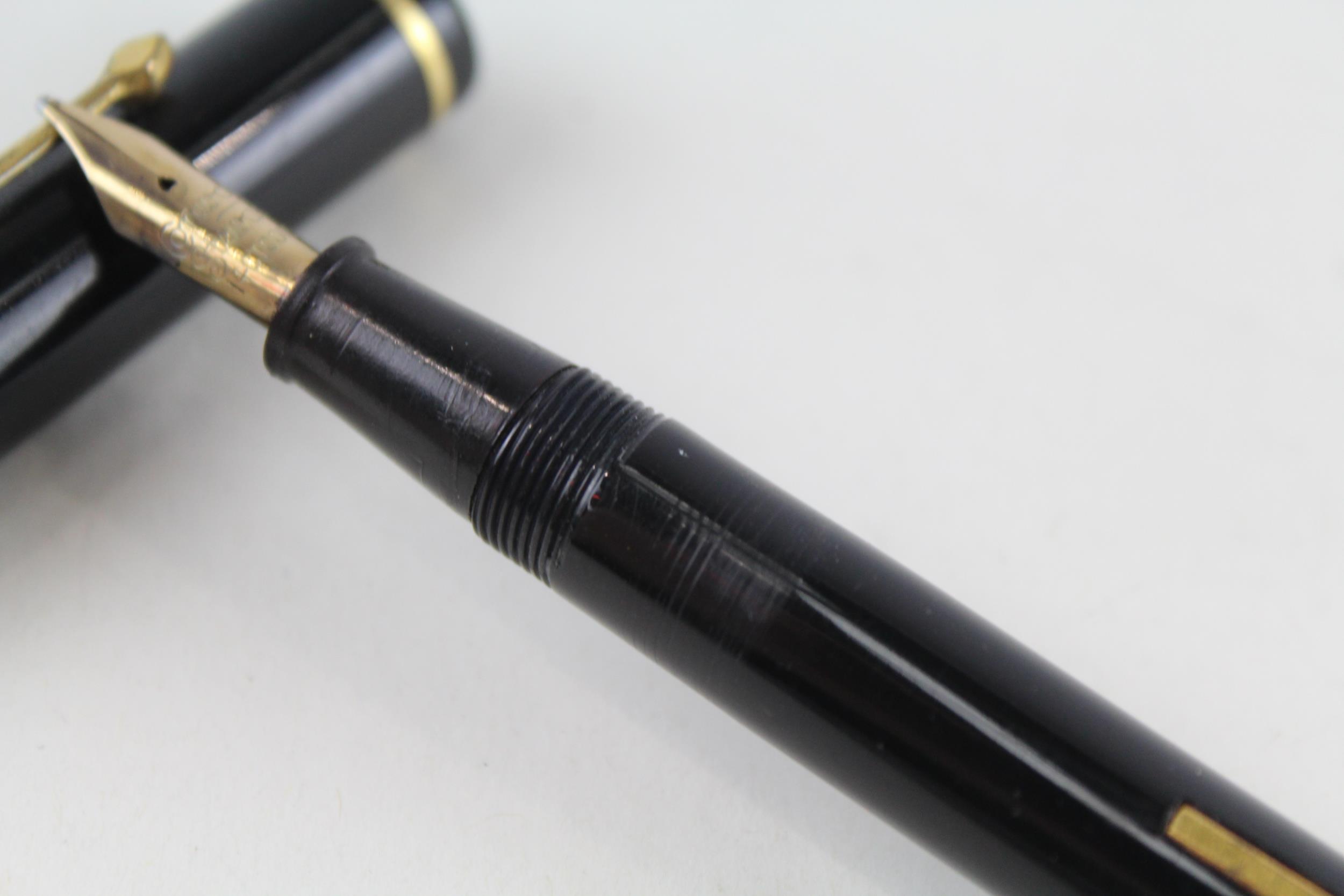 Vintage CONWAY STEWART No.286 Black Cased Fountain Pen w/ 14ct Gold Nib WRITING - Dip Tested & - Image 3 of 4