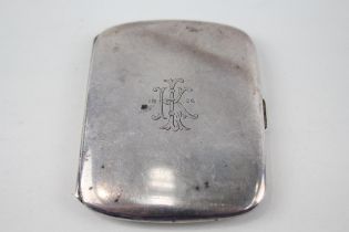 Antique Hallmarked 1924 Birmingham Sterling Silver Cigarette Case (77g) - w/ Personal Engraving