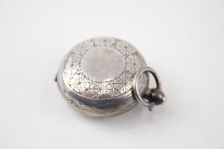 Antique Victorian 1899 Birmingham Sterling Silver Single Sovereign Case (16g) - Maker -