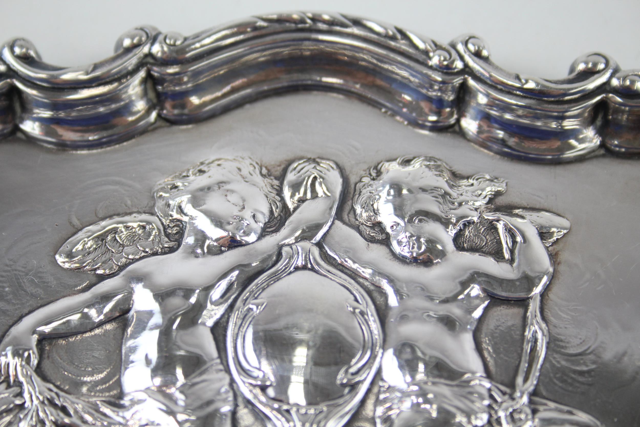 Edwardian Hallmarked 1902 London Sterling Silver Cherub Pin / Trinket Dish (55g) - Maker - - Image 2 of 8