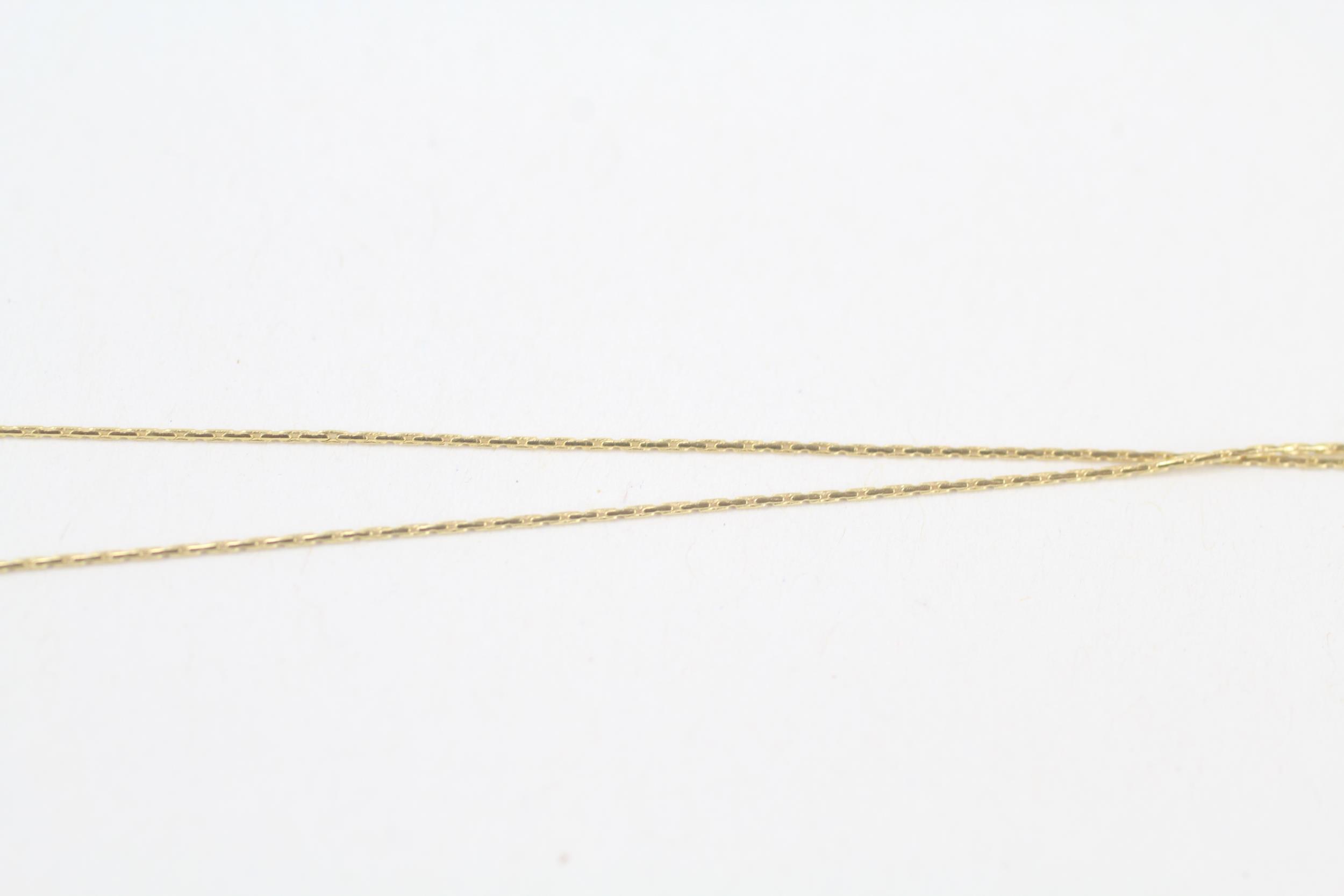 9ct gold tanzanite & topaz pendant necklace 5.1 g - Image 4 of 4