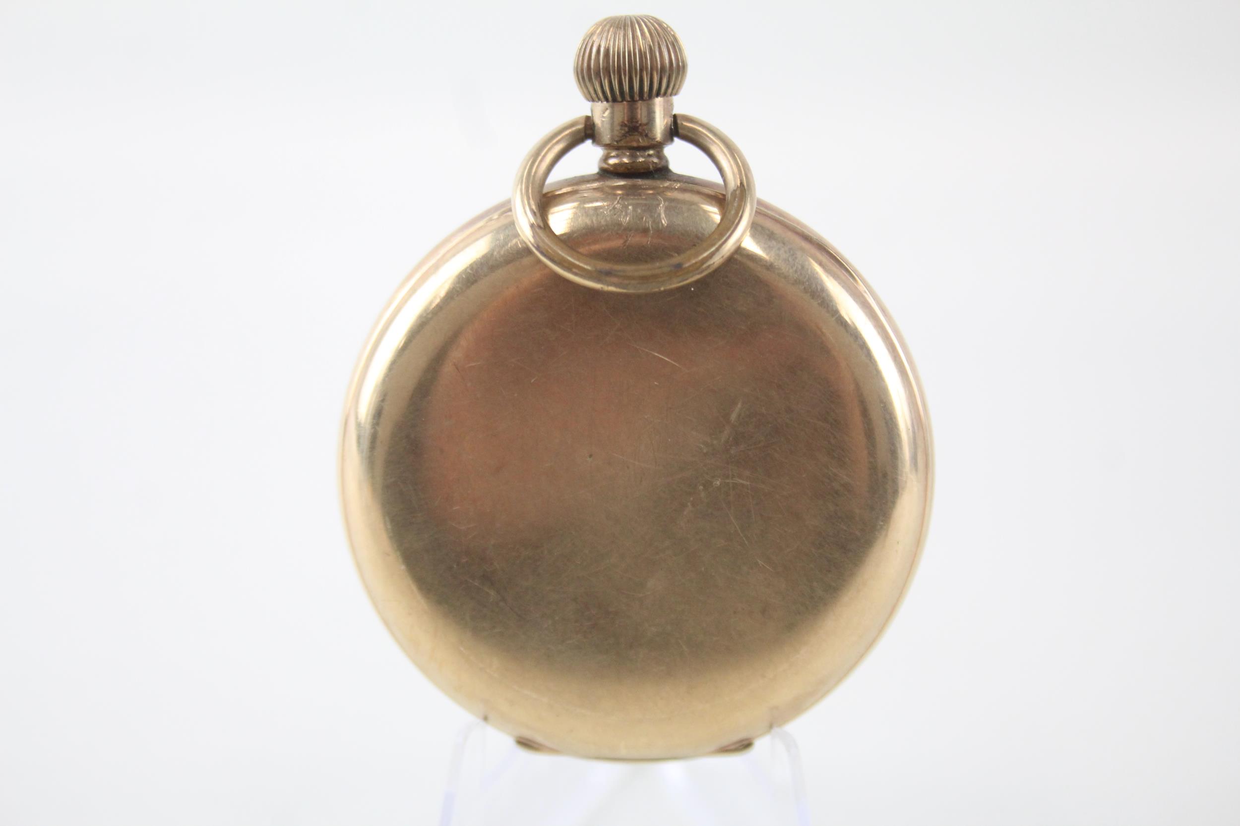 H. SAMUEL Gents Rolled Gold Open Face Pocket Watch Hand-wind WORKING - H. SAMUEL Gents Rolled Gold - Image 2 of 5