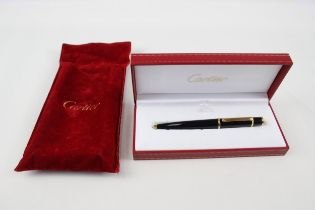 CARTIER Diabolo De Cartier Black Lacquer Ballpoint Pen / Biro Original Box - UNTESTED Serial -