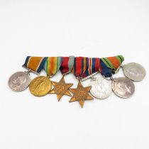 Mounted WW1-WWII Navy medal group pair named J.65742 G.K. Smith Boy.I.R.N. LSGCJ.65742 (Ch. 21989)