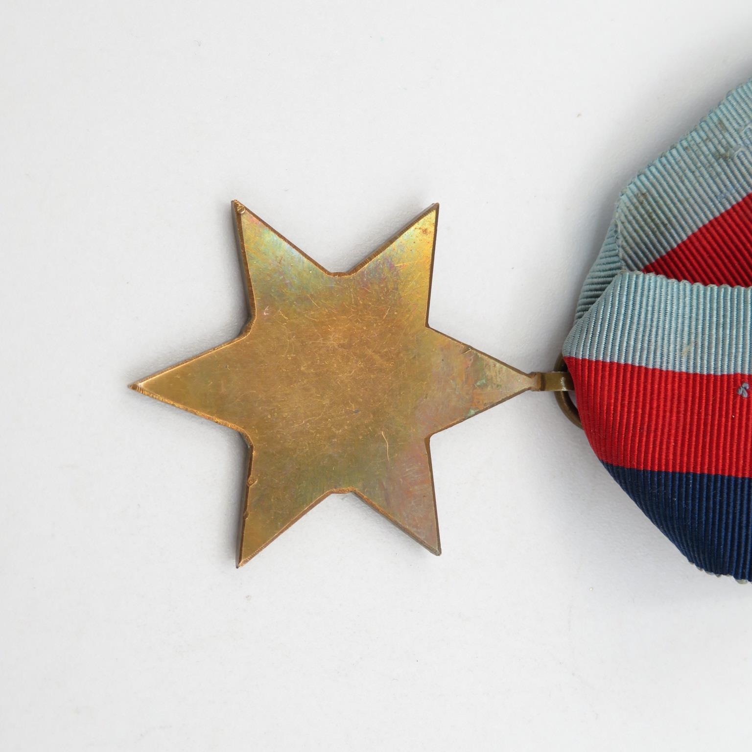 Boxed WWII Navy medal group and Bosun's whistle inc. Atlantic Star etc. - - Image 9 of 14