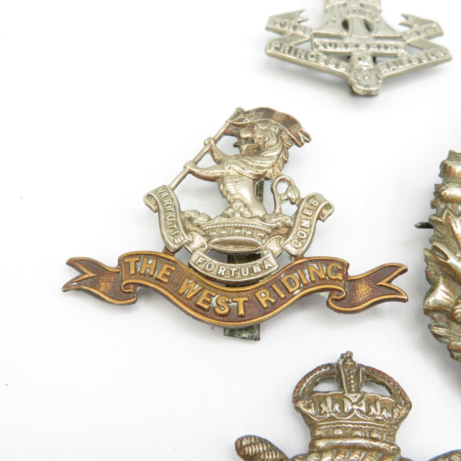 15x Military cap badges including Canadian and South Lancs etc. - - Image 6 of 15