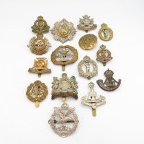 15x Military cap badges including Royal Scots Army Air Corps etc. -