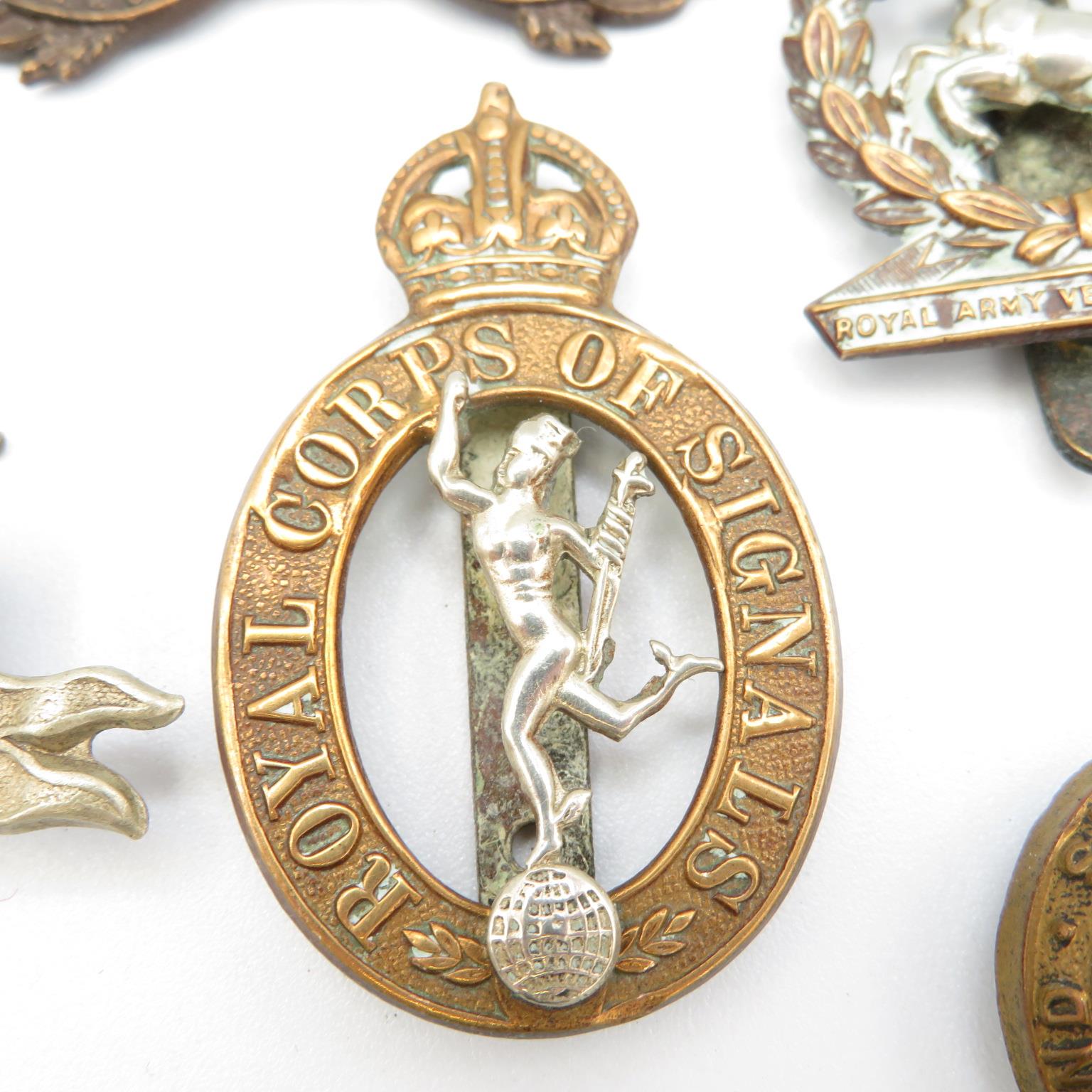 15x Military cap badges including Canadian and South Lancs etc. - - Image 10 of 15