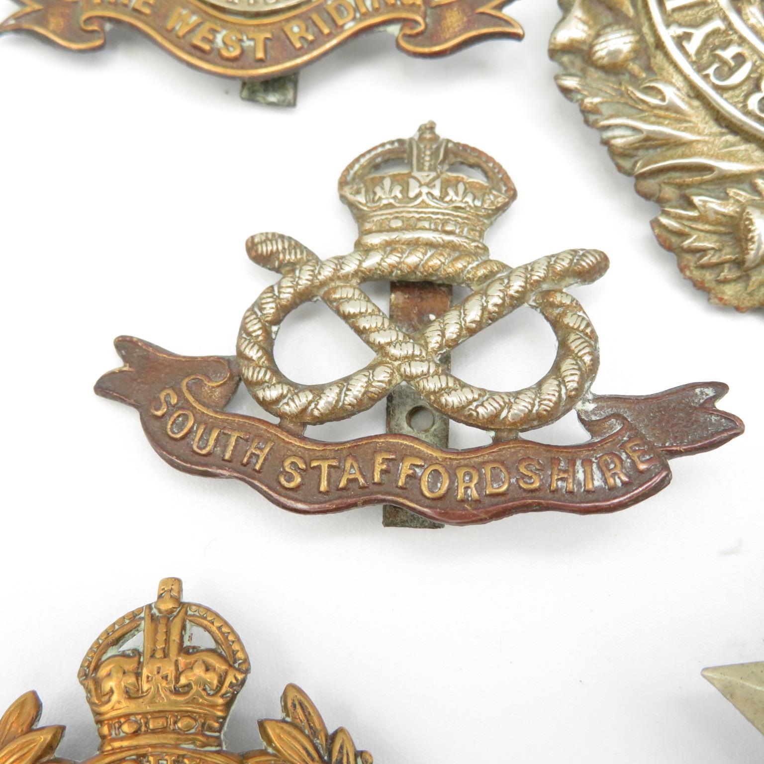 15x Military cap badges including Canadian and South Lancs etc. - - Image 7 of 15
