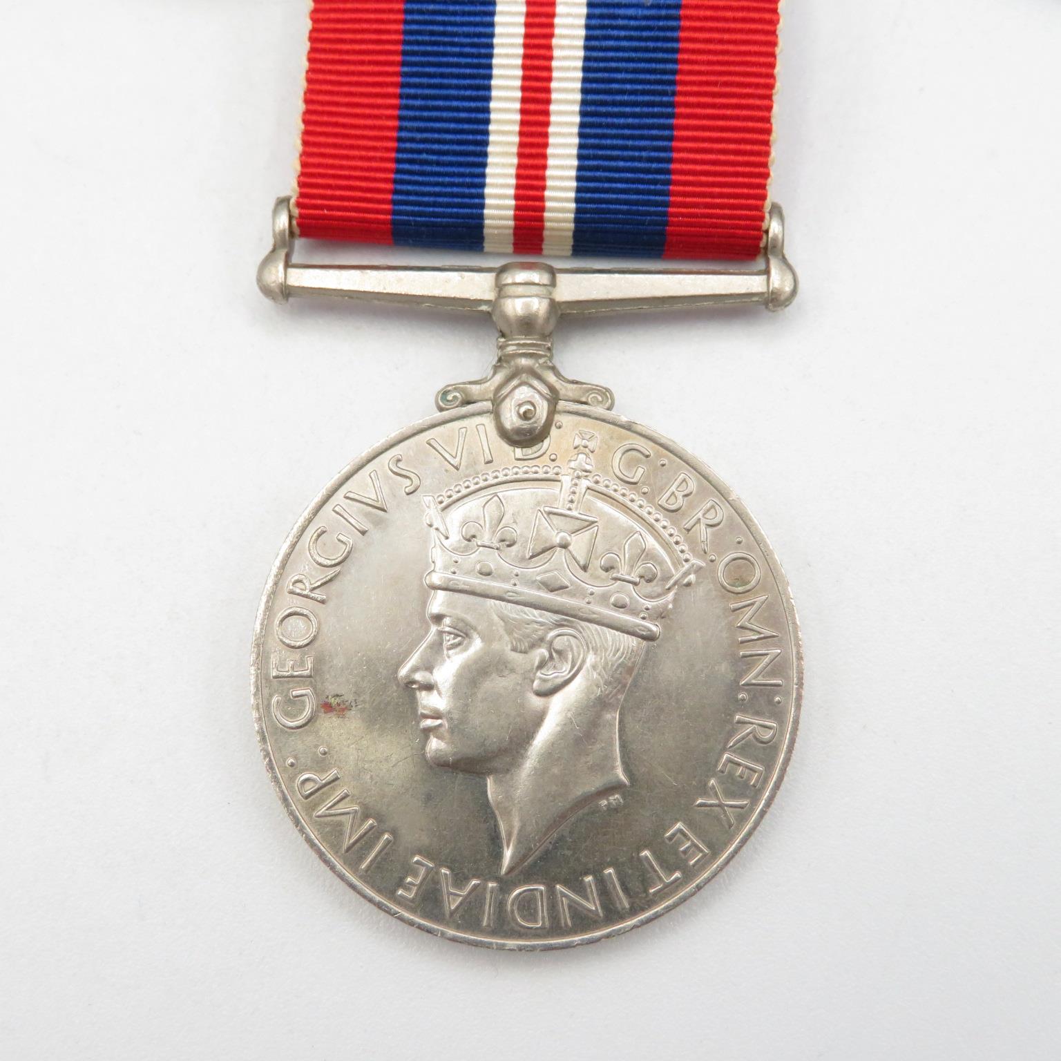 WWII mounted medal group inc. full size and miniature + Regimental tie and Royal Engineers Cap Badge - Image 6 of 14