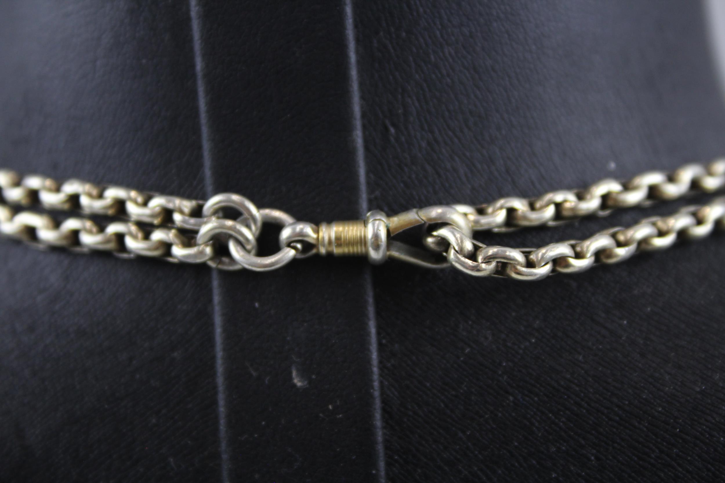 Silver antique guard chain (36g) - Image 6 of 6