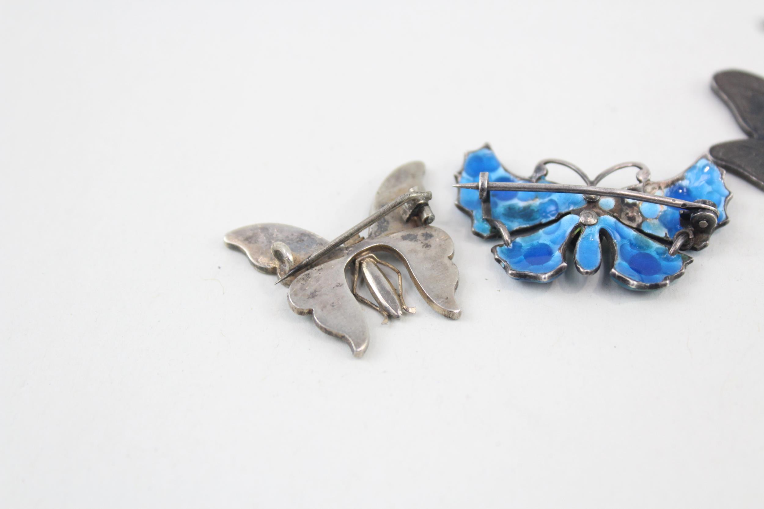 Antique bug brooches including silver (16g) - Image 6 of 7