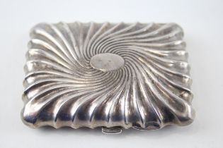 Antique Victorian 1890 Birmingham Sterling Silver Single Sovereign Case (55g) - Maker - Colen