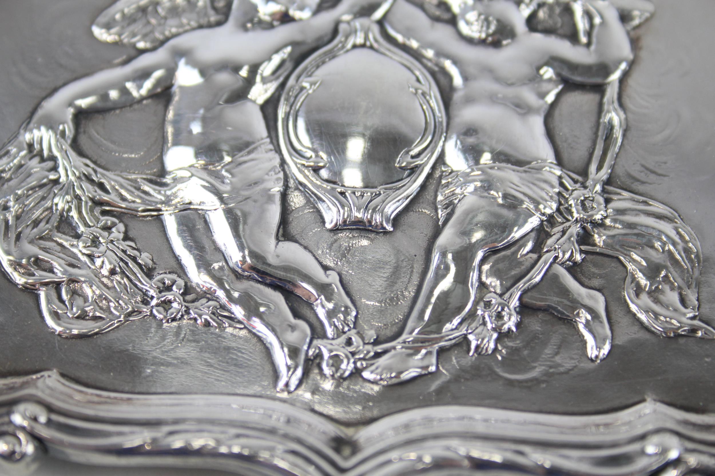 Edwardian Hallmarked 1902 London Sterling Silver Cherub Pin / Trinket Dish (55g) - Maker - - Image 3 of 8