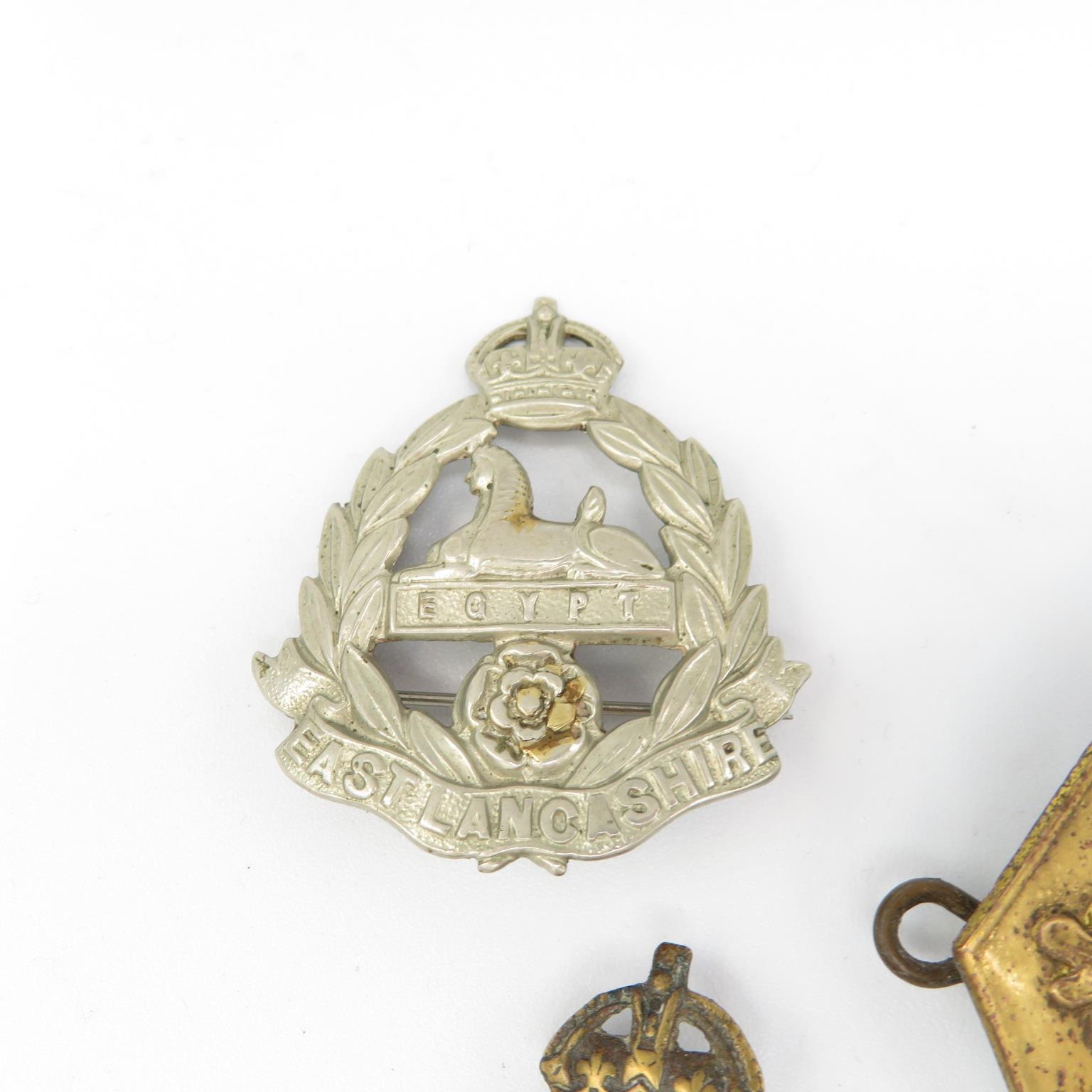 18x Military cap badges including Royal Scots Fusiliers and Lancers etc. - - Image 2 of 19