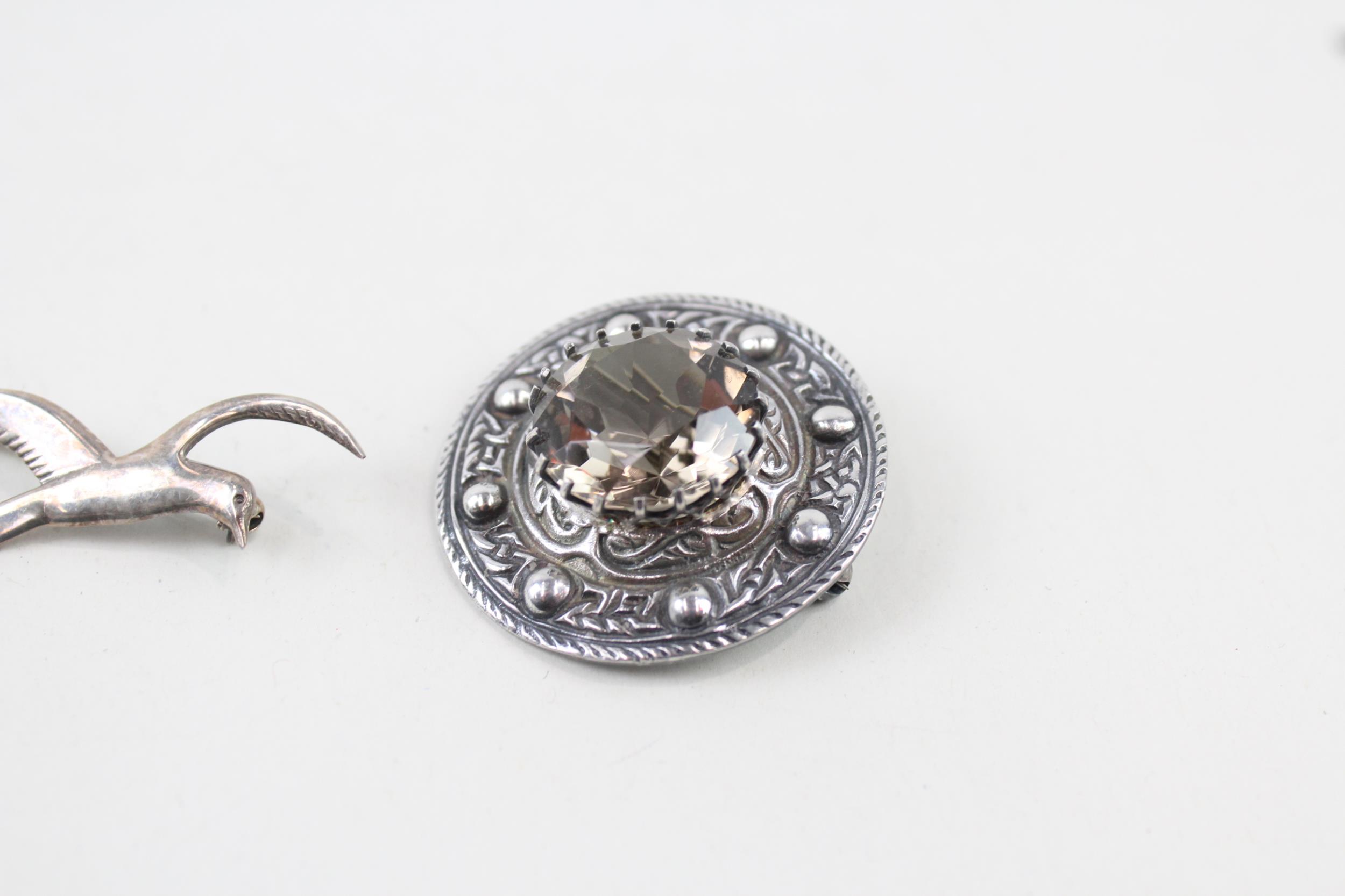 Three silver Scottish brooches including Ola Gorie (29g) - Image 4 of 6