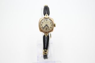 ROLEX 9ct Gold Cased Ladies Vintage WRISTWATCH Hand-wind WORKING - ROLEX 9ct Gold Cased Ladies