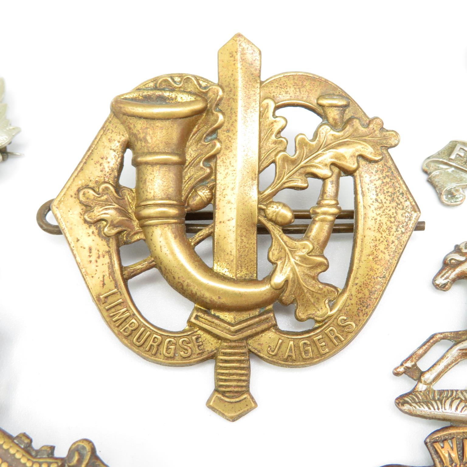 18x Military cap badges including Royal Scots Fusiliers and Lancers etc. - - Image 3 of 19