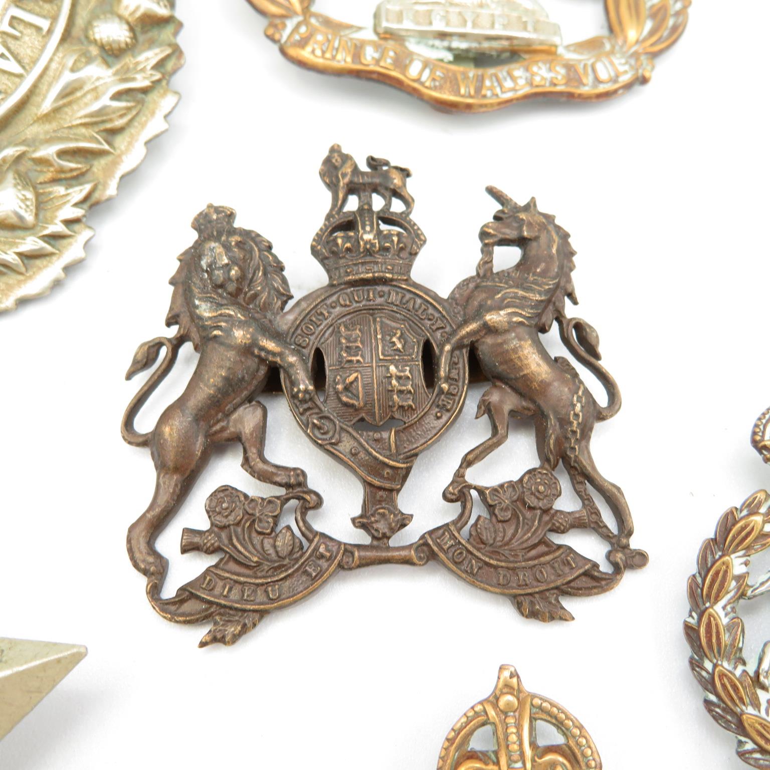 15x Military cap badges including Canadian and South Lancs etc. - - Image 8 of 15