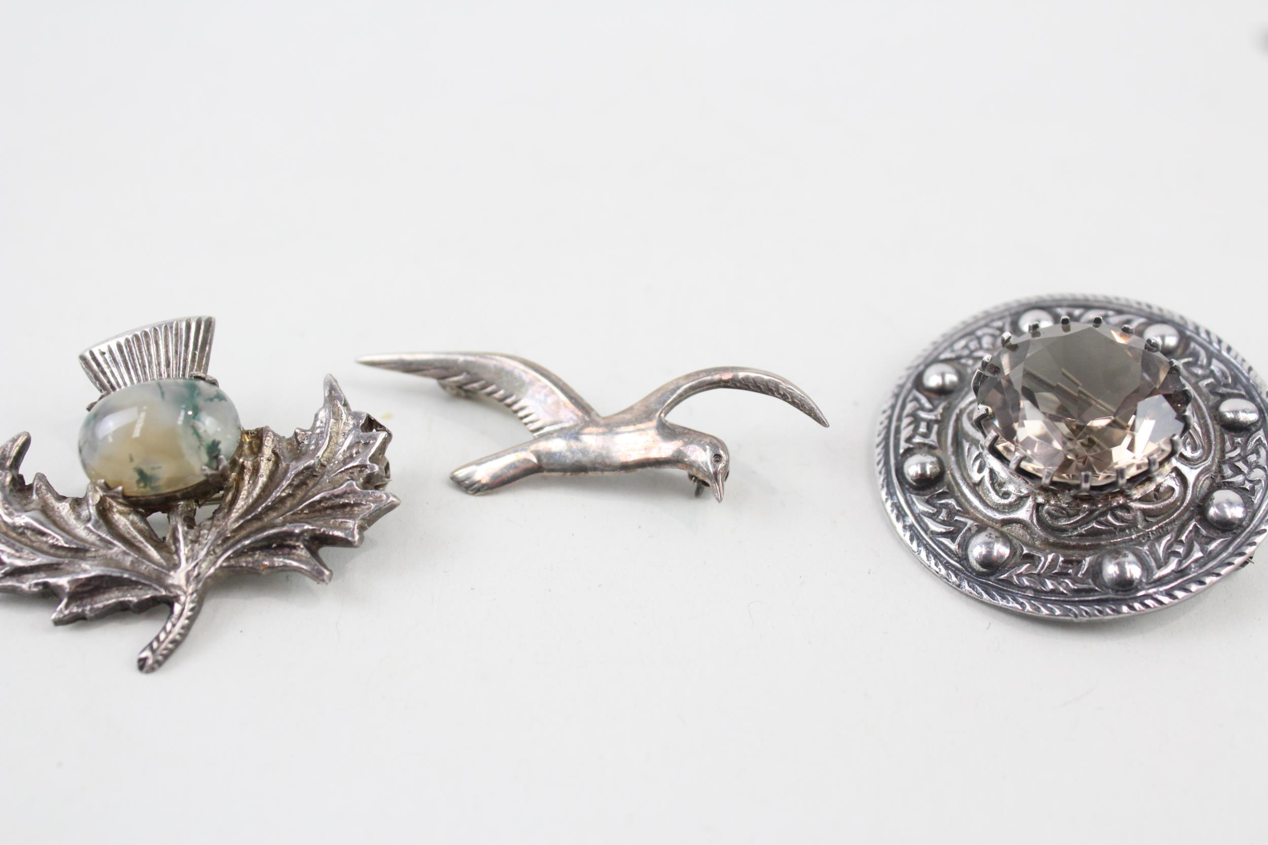 Three silver Scottish brooches including Ola Gorie (29g) - Image 3 of 6