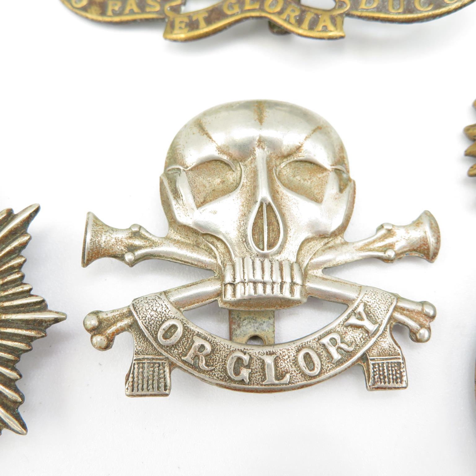 18x Military cap badges including Royal Scots Fusiliers and Lancers etc. - - Image 8 of 19