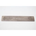 Hallmarked 2005 Birmingham Sterling Silver Novelty Desk Ruler Inc CM / Inch 42g - Maker - Harrison