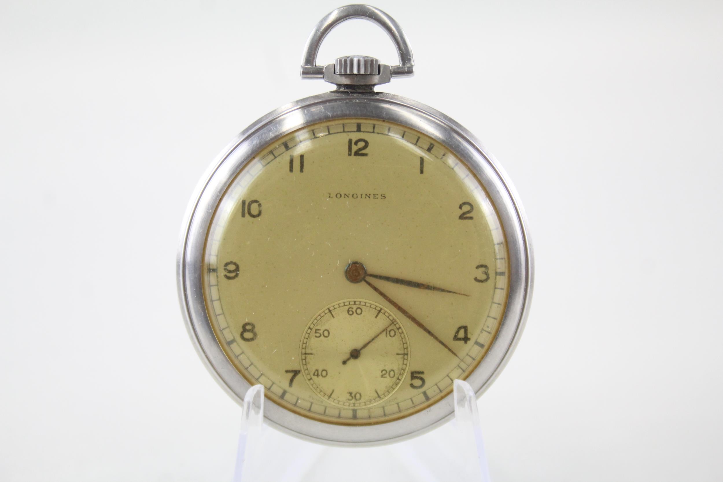 LONGINES Gents Vintage Open Face Pocket Watch Hand-wind WORKING Boxed - LONGINES Gents Vintage - Image 2 of 4
